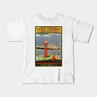 Eagle Steamers UK Vintage Poster 1935 Kids T-Shirt